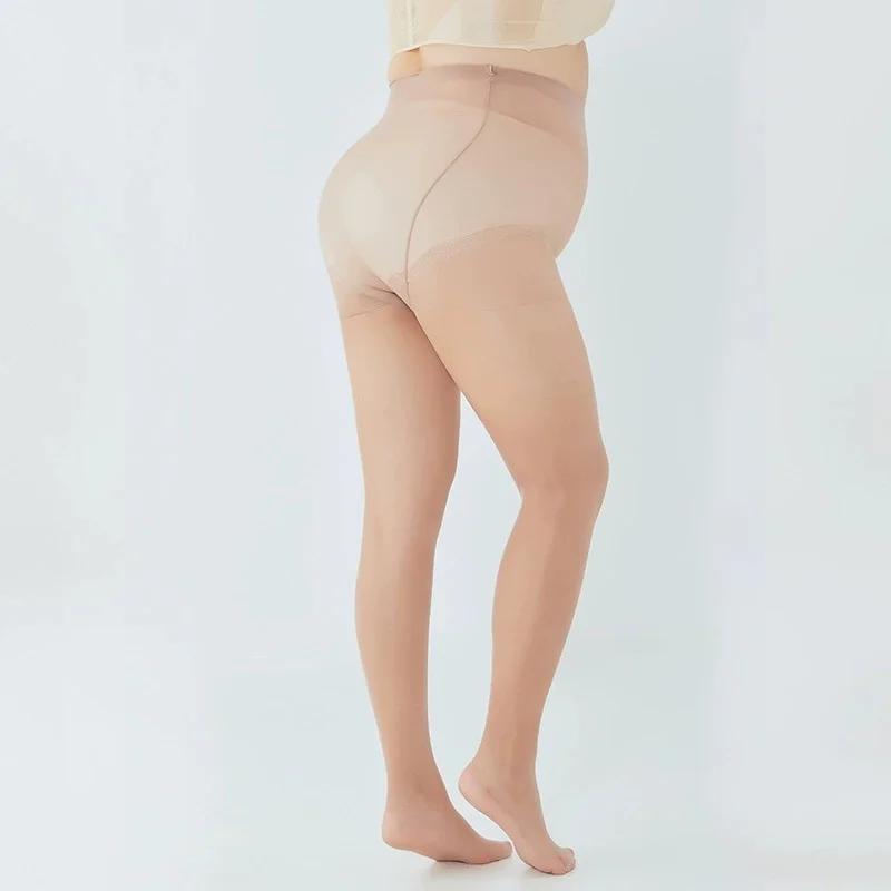 15D ultradünne hochelastische Strumpfhosen XXXL Plus Size Damen durchsichtige seidige Strumpfhosen Lady Summer Anti-Haken transparente Unterwäsche – Detail 6