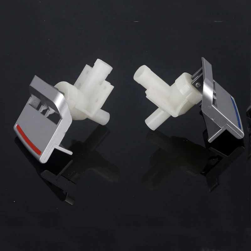 Water dispenser Accessories Faucet Switch 2pcs Red Blue Width 53mm hot cold Water Mouth oblique angle Key press type Replacement