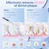 Water Flosser for teeth with camera 350ML Visual Cordless Portable & Rechargeable IPX7 Waterproof Flossing Clean for Home Traver 6