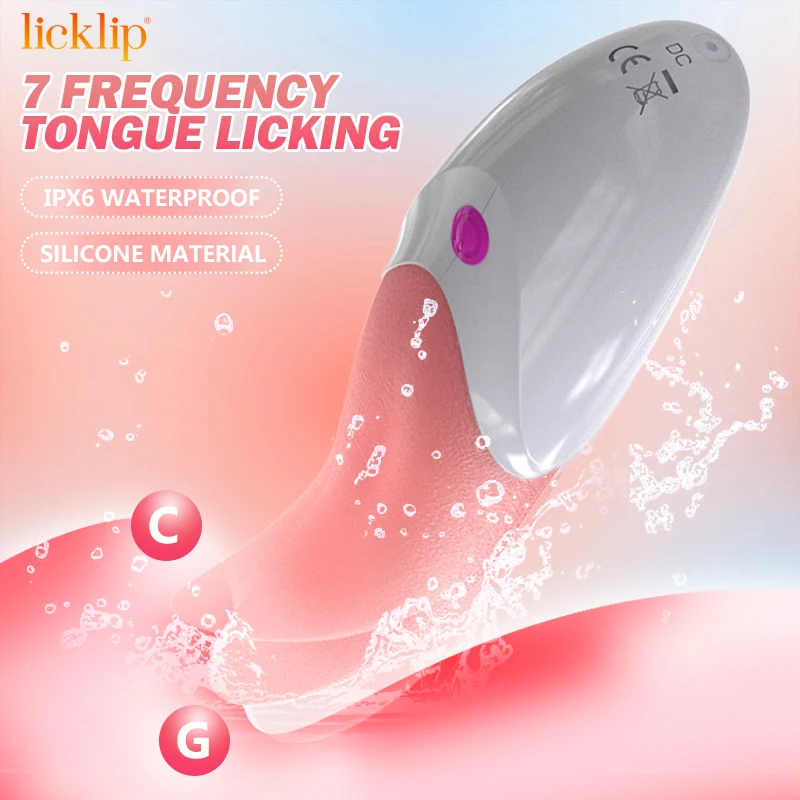 Vibrations Licklip 7 Realistic Tongue Licking Vibrating Sex Toys for Women Oral Sex Pussy l Stimulat                Stimuat_voghion.com