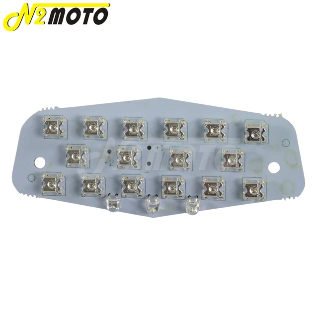 Fanale Posteriore LED Moto JMTBNO - Luce Stop, Frecce, Targa, 12V Universale
