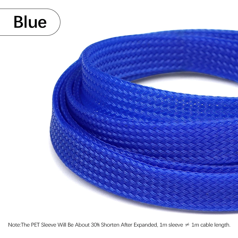 Expandable PET Braided Cable Sleeve - Wire Protection Sheath, Multiple Sizes Available