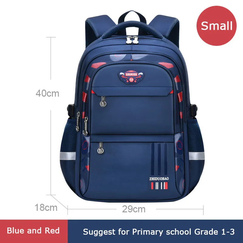 Small blue and red
