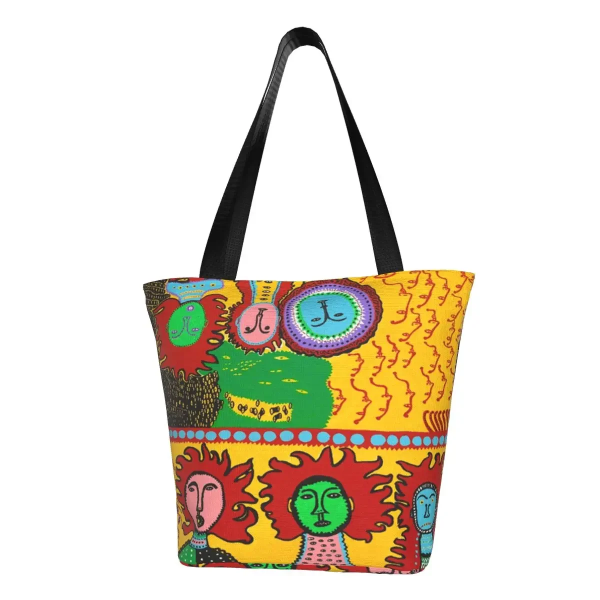 

Kawaii печать Yayoi Kusama искусство Tote шоппер сумка Прочный Холст плечо