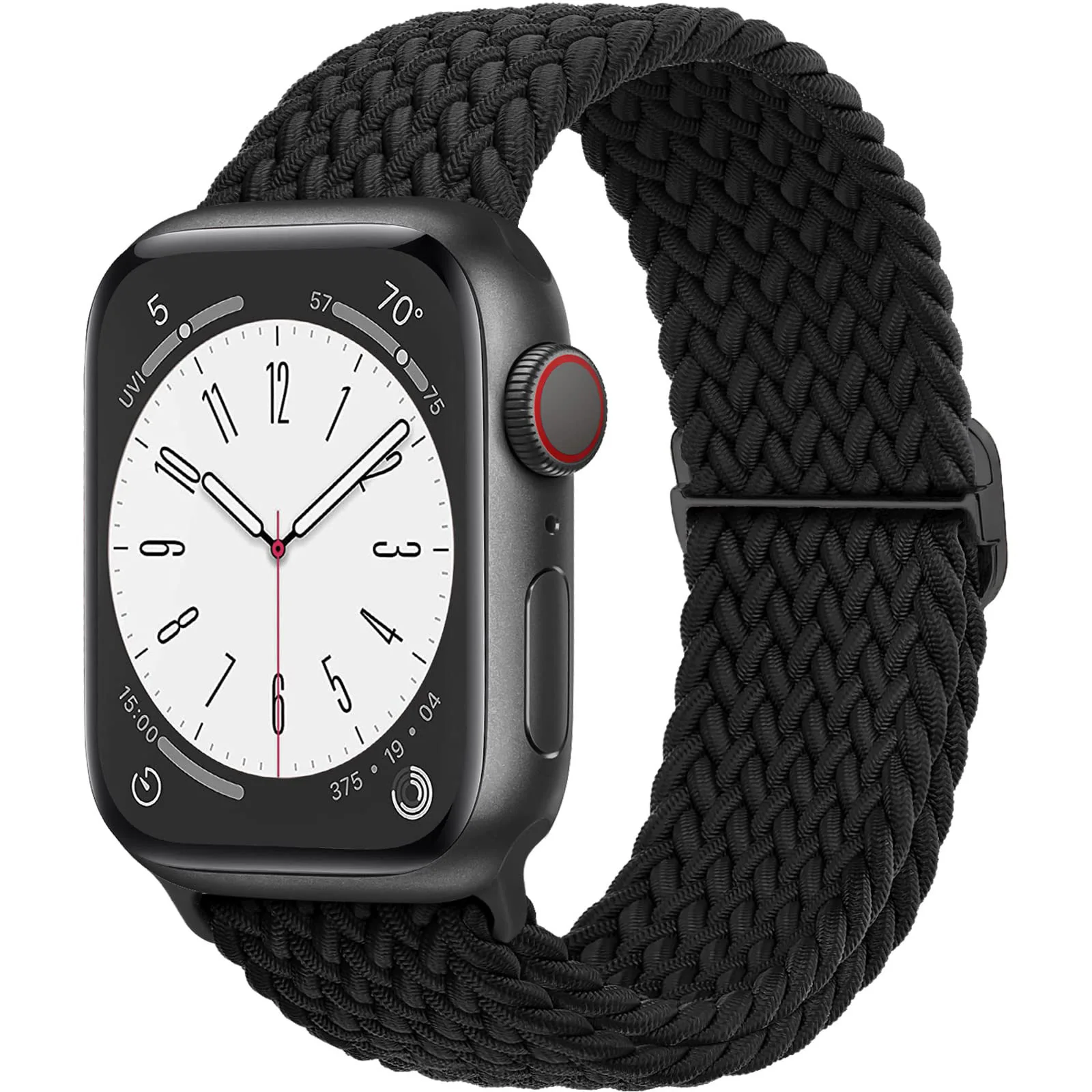 Bracelet Solo Loop tressé pour Apple Watch, Bracelet en nylon élastique, iWatch Series 8, 3, SE, 6, 7, Ultra Strap, 44mm, 40mm, 49mm, 45mm, 41mm, 38mm