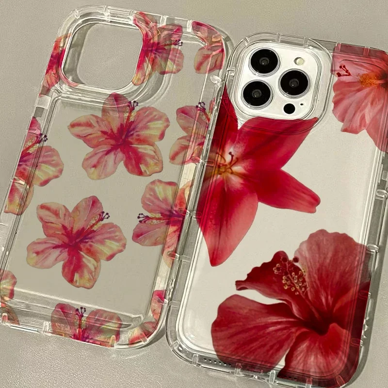Floral Love Heart Protective Phone Case