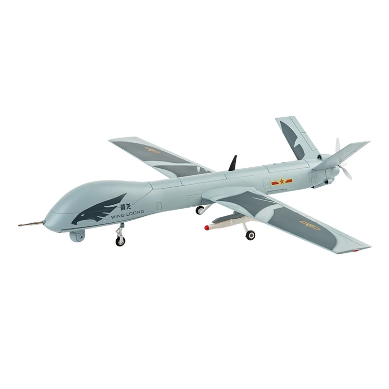 

1:26 Scale Wing-loong UAV Simulation Alloy Airplane Model Military Militarized Combat Aircraft Collection Toy Gift