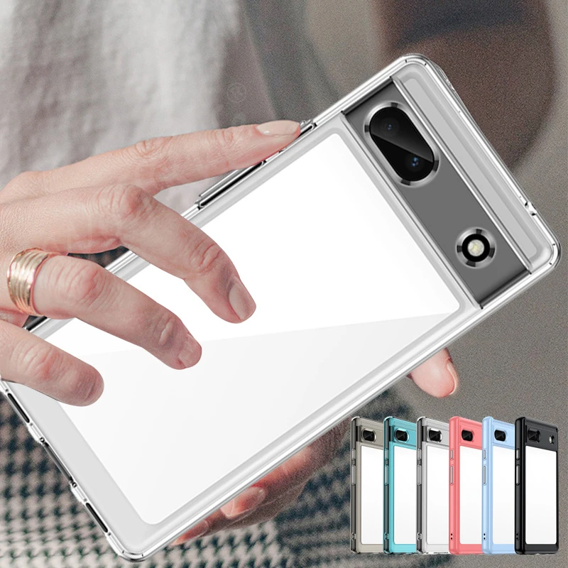 Per Google Pixel 6A Custodia Cover Google Pixel 6A Capas Antiurto Trasparente Trasparente Multicolore Fundas Google Pixel 7 Pro 7A 6A