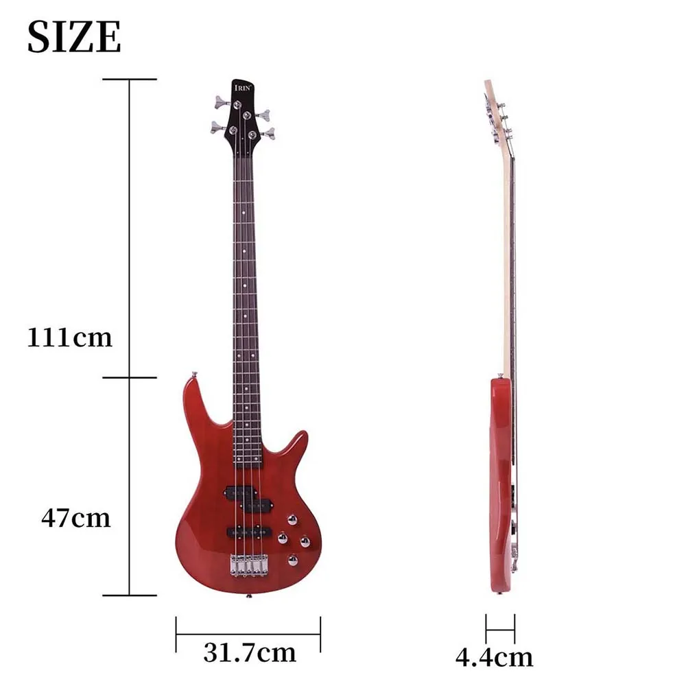 Guitare Basse Électrique Professionnelle À 4 Cordes, Couchette De