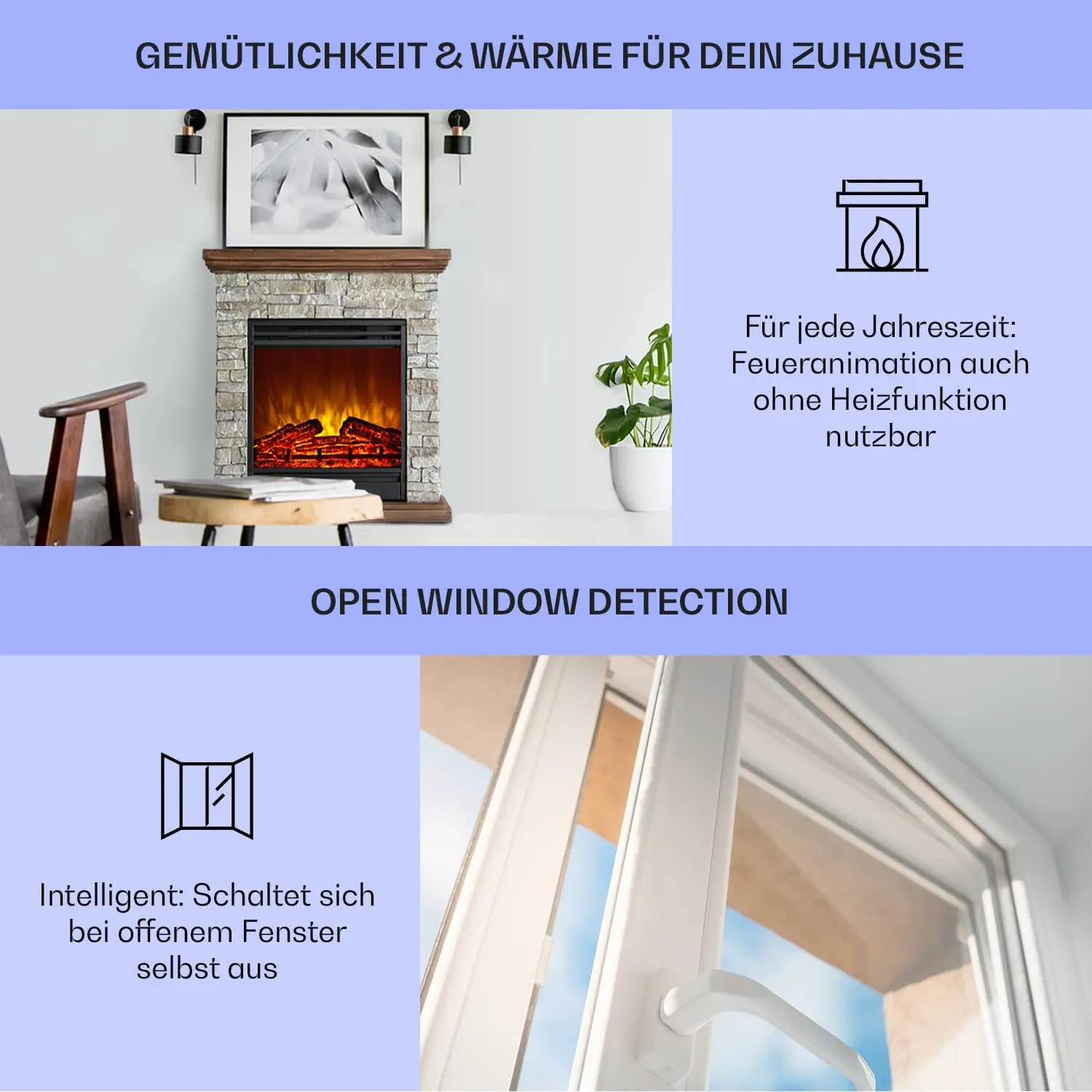 Electric Fireplace Electric Heaters For Living Room u0026 Interiors Electric  Fireplace With Led Flame, Fireplace With Remote Control Elekroof - Stove  Hand Warmers - AliExpress