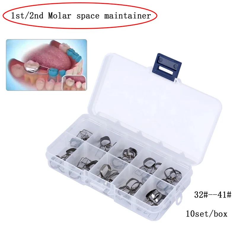 40pcs/box Dental Space Retainer Band Molar Adjacent Teeth Maintainer