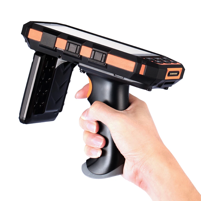 RUGLINE Industrial Rugged Handheld Device Android 7.0 OS Portable Barcode Scanner UHF RFID Reader 1D 2D Barcode Scanner