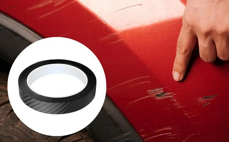 

Универсальная защитная Накладка на порог автомобиля, защита от столкновений, Защита бампера из углеродного волокна, автомобильная Декоративная полоса для двери автомобиля