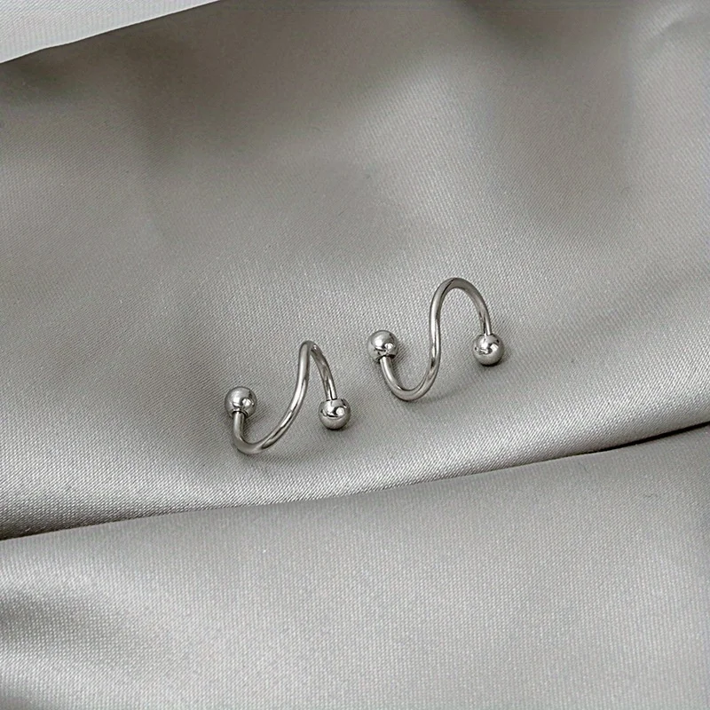 50-teiliges Körperpiercing-Set, Herz-C-förmiger L-förmiger Nasenring, Edelstahl für Nasen, Lippen, Zunge, Augenbrauen, Knorpel, Ohrstecker – Detail 4