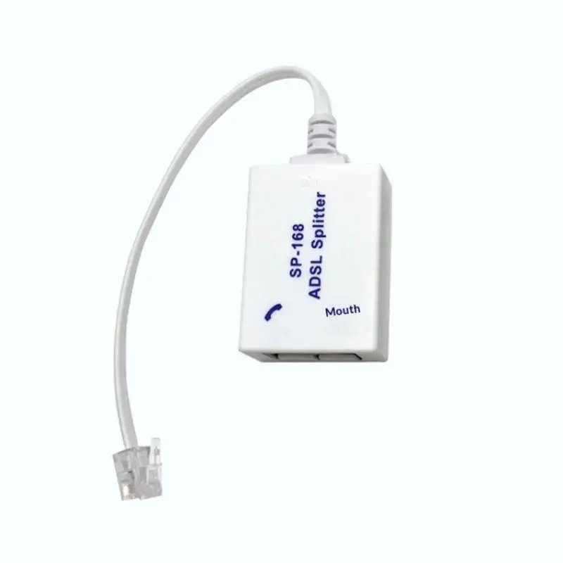 새로운 1Pcs DSL 필터 분배기 ADSL 분배기 전화선용 남성-2 여성 RJ11 6P4C/6P2C 전화 모뎀 변환기 어댑터
