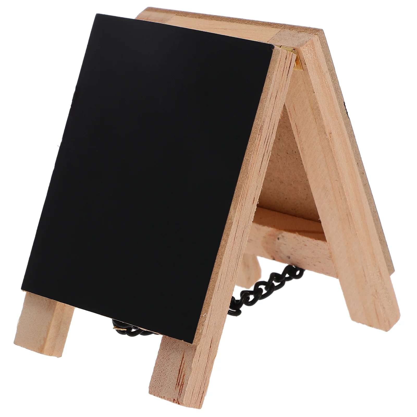 

1Pc A- Frame Sign with Stand Base Wood Shaped Vertical Double- sided Movable Chalkboard Sign Sidewalk Chalkboard for Home