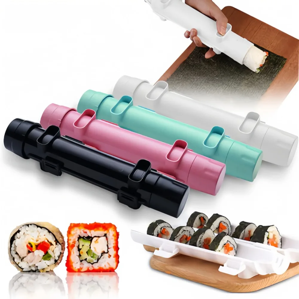 DIY Food Grade Sushi Mold Cylindrical Rocket Sushi Tube Tool Rice Ball Nori Rice Mold Kitchen Portable Hand Cooking Making DIY Food Grade Sushi Mold Cylindrical Rocket Sushi Tube Tool Rice Ball Nori Rice Mold Kitchen Portable Hand Cooking Making
