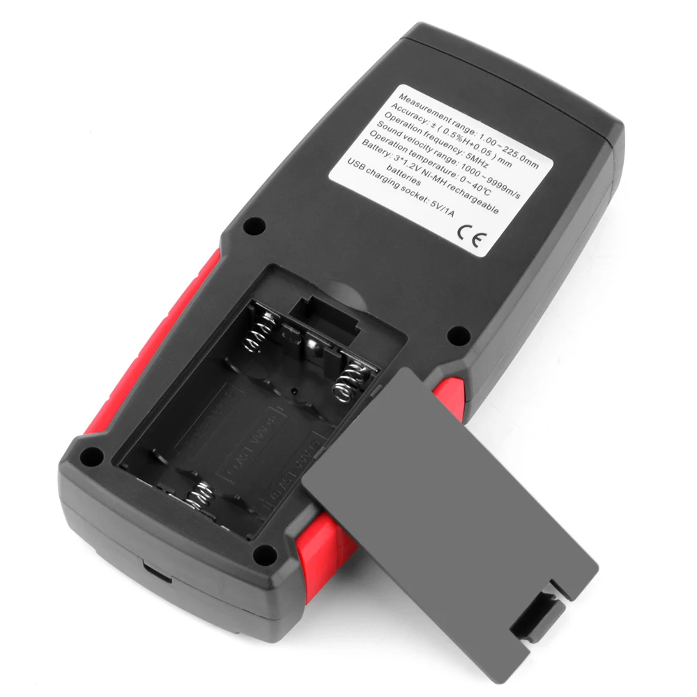 WINTACT Ultrasonic Thickness Gauge Meter Tester Steel Plate Glass Plastic Ceramic Thickness Meter Rechargeable Battery thickness gauge