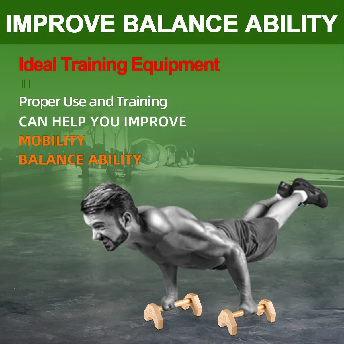 Wooden Push-Up Bar Stands 4