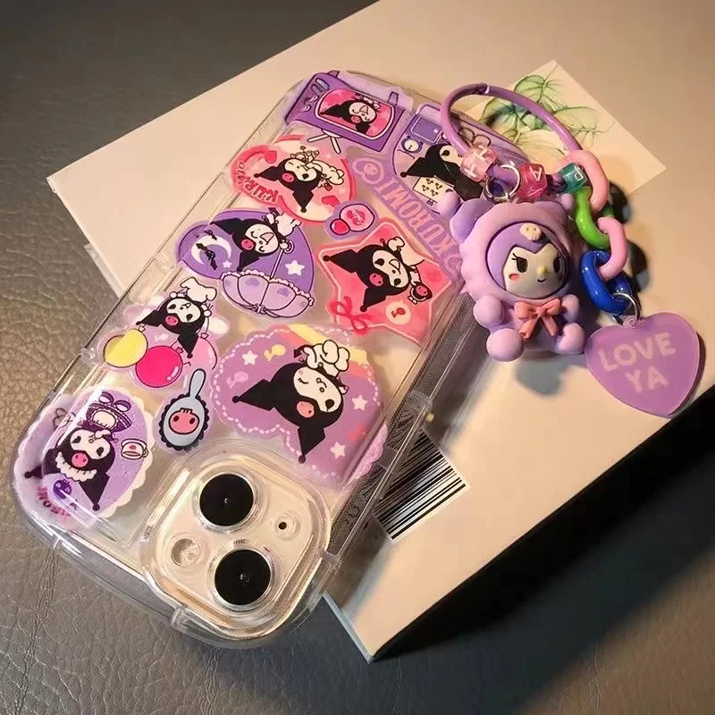 3D Kuromi Sanrio kitty Melody Cinnamoroll Cartoon Cover Phone Case For iPhone 15 11 13 12 Mini 14 Pro Max Xs Xr X 7 8 Plus 6s