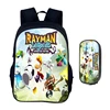 Cartoon Games Rayman Legends 2pcs Set Backpack Schoolbag Boys Girls Camping Backpack Pencil Case Pencil Bag Pencil Box 3