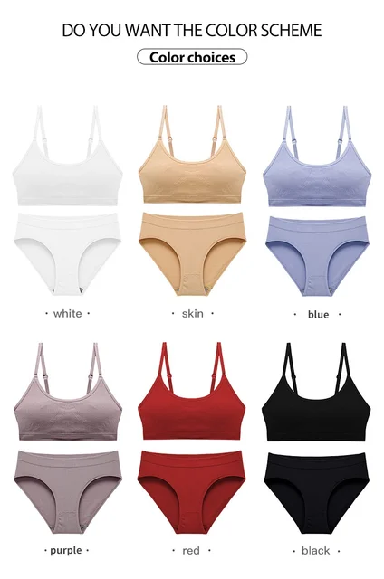 New Sexy Lingerie Set Underwear Women Push Up Seamless Camisole Solid Bras  Brief Sets Sous Vetement Femme Sexy Sostenes De Mujer - AliExpress