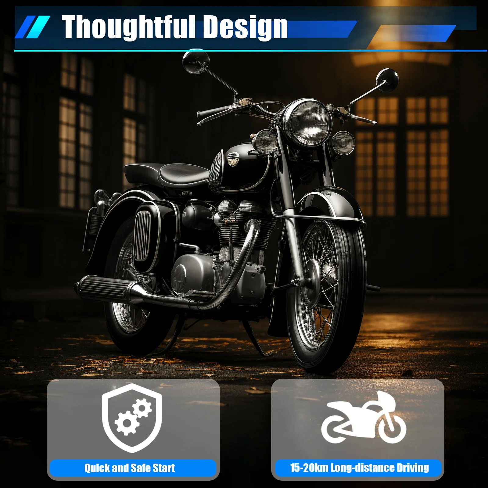 49cc Motorblock ATV-Motor 2-Takt Luftgekühlter Motor 3PS 48km/h Höchstgeschwindigkeit für Mini Dirt Bike Pocket Bike ATV – Detail 4