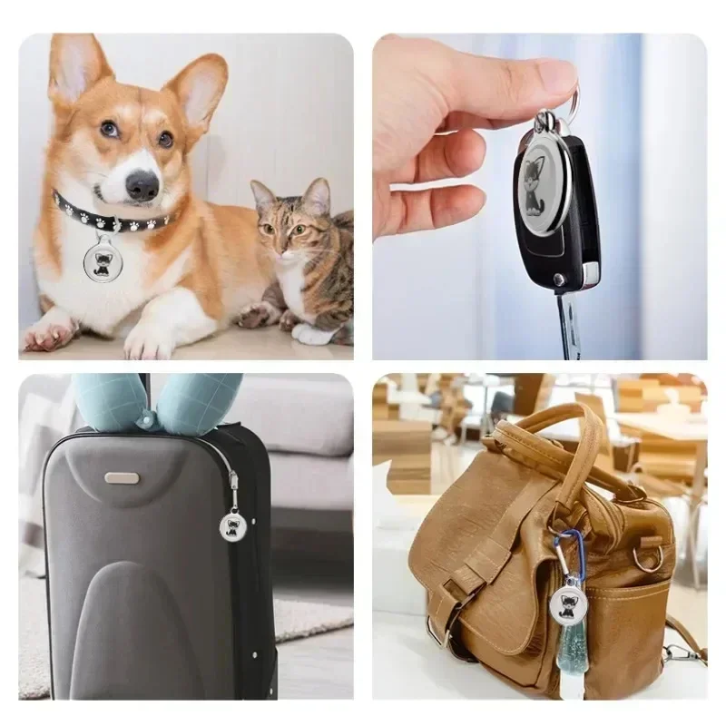 Pet GPS Tracker Collar, Bluetooth Anti-Lost Mini Smart Pet Locating Device, Waterproof Find My Activity Tracker for Dogs Cat