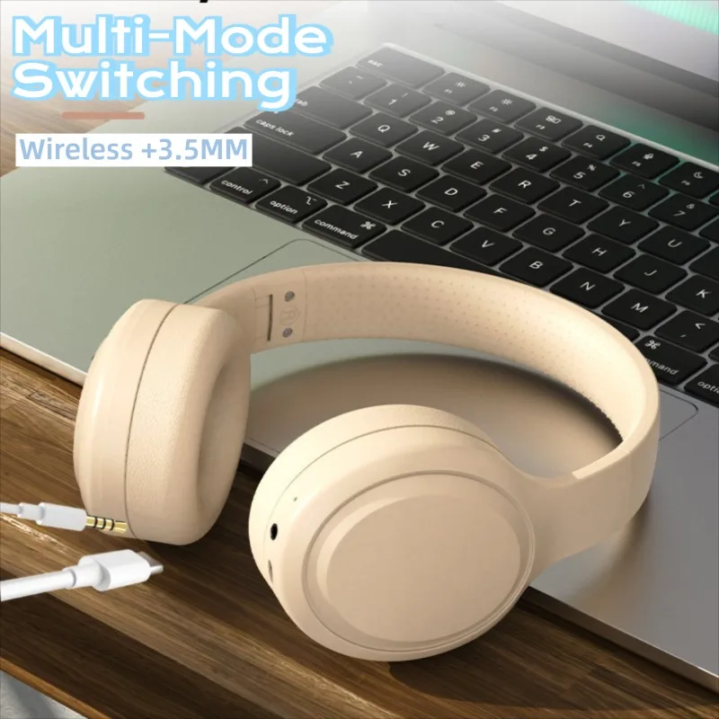 Cuffie wireless Bluetooth, cuffie stereo HIFI over-ear con riduzione del rumore, auricolari sportivi per il gaming, lettore musicale con_voghion.com