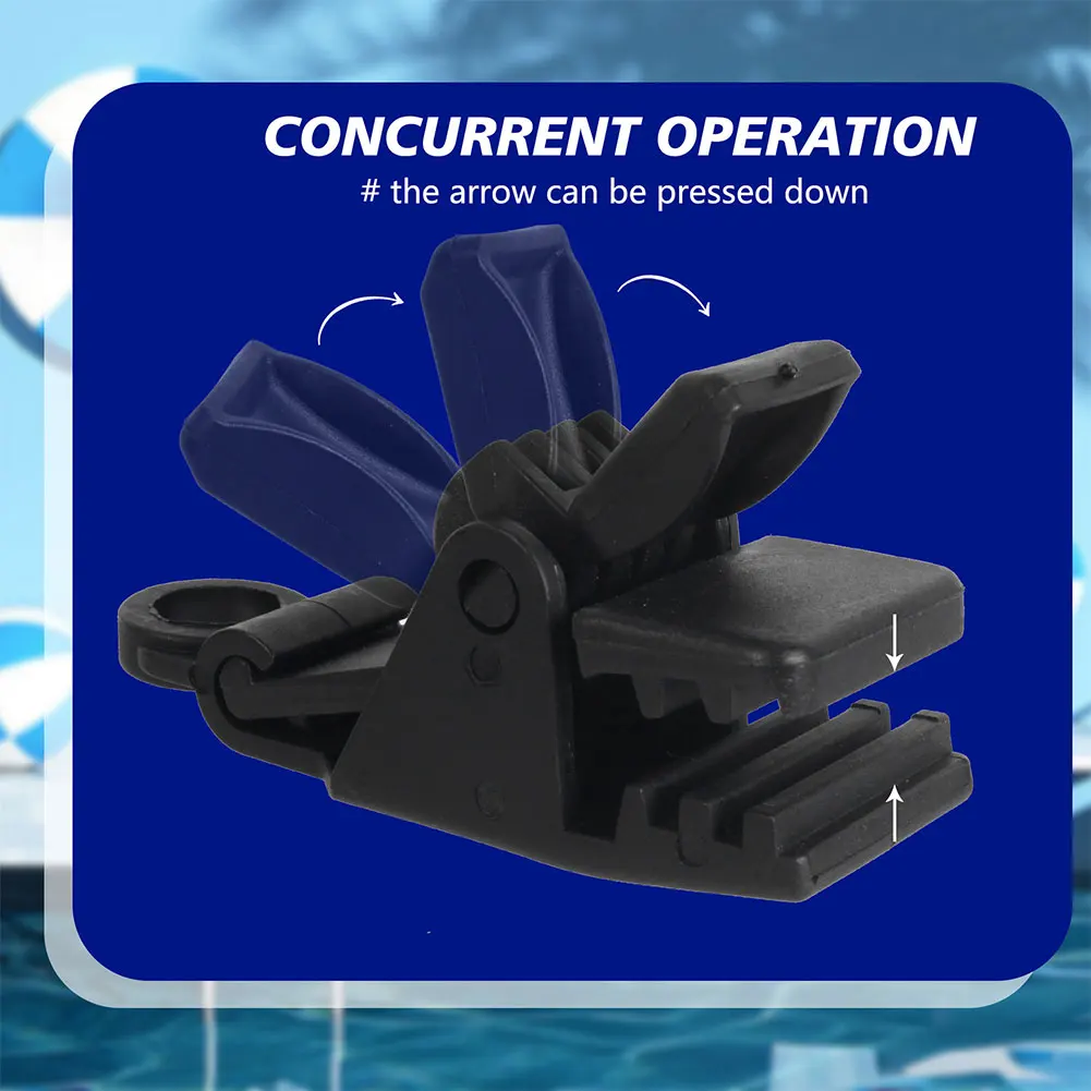 24Pcs Swimming Pool Solar Cover Straps and Clips Including 8 Straps 8 Clips and 8 Touch Fastener for In-Ground Swimming Pool