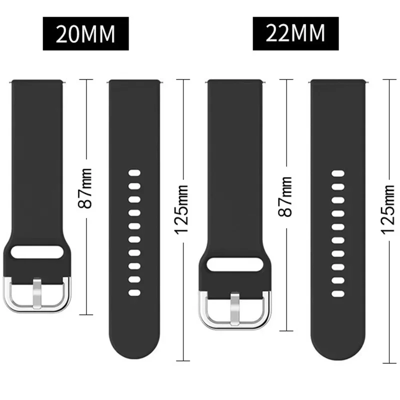 Premium Replacement Wristband Bracelet, 20mm/22mm Strap - Versatile and Stylish Watch Band Accessory