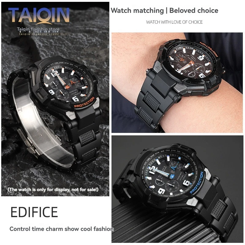 Resin Silicone Watch Band - Durable Men's Bracelet Accessory