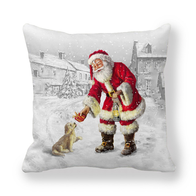 Cushion Cover Merry Christmas Decorations For Home Christmas Ornaments 2021 Navidad Xmas Noel New Year Gifts 2022