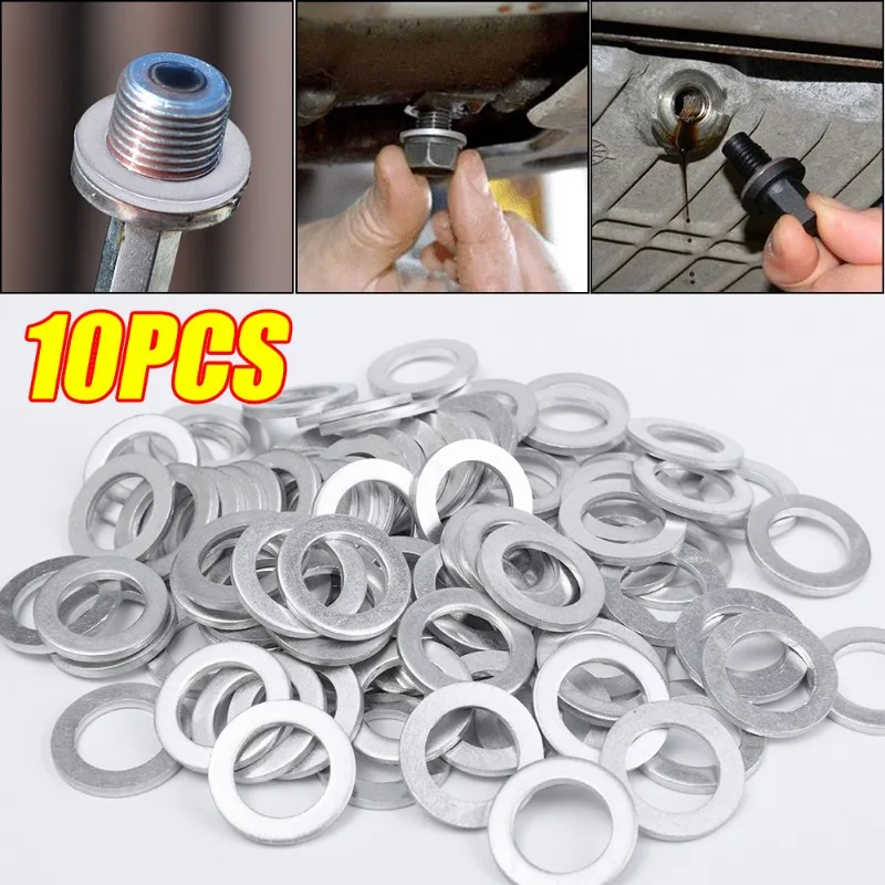 Car Oil Pan Gasket Aluminum Seal Replacement for Japanese Honda Car Models Engine Drain Plug Auto Repair Spare Parts Leak Proof