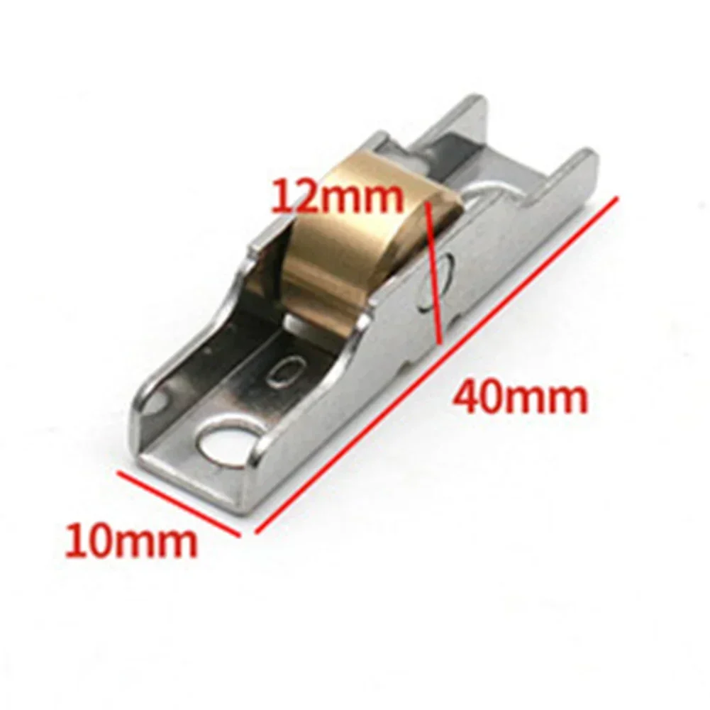 Sliding door roller 7/7.5/10/12mm old-fashioned copper caster wheel pulley runners for wardrobe furniture