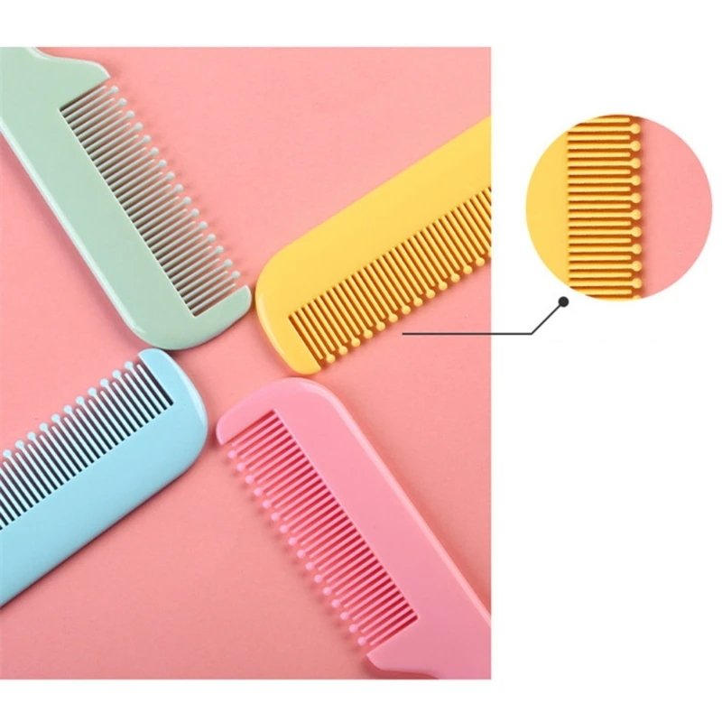 Hair Brush Comb Baby Hair Brush & Comb Set Soft Nylon Bristle Cradle Caps Toddler Infant Massage