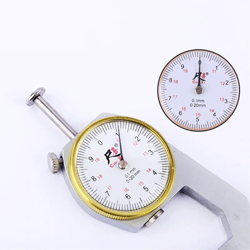 1Pcs 0-10/20/30mm Dial Thickness Gauge Leather Paper Thickness Meter Tester For Leather Flim Paper thickness gauge