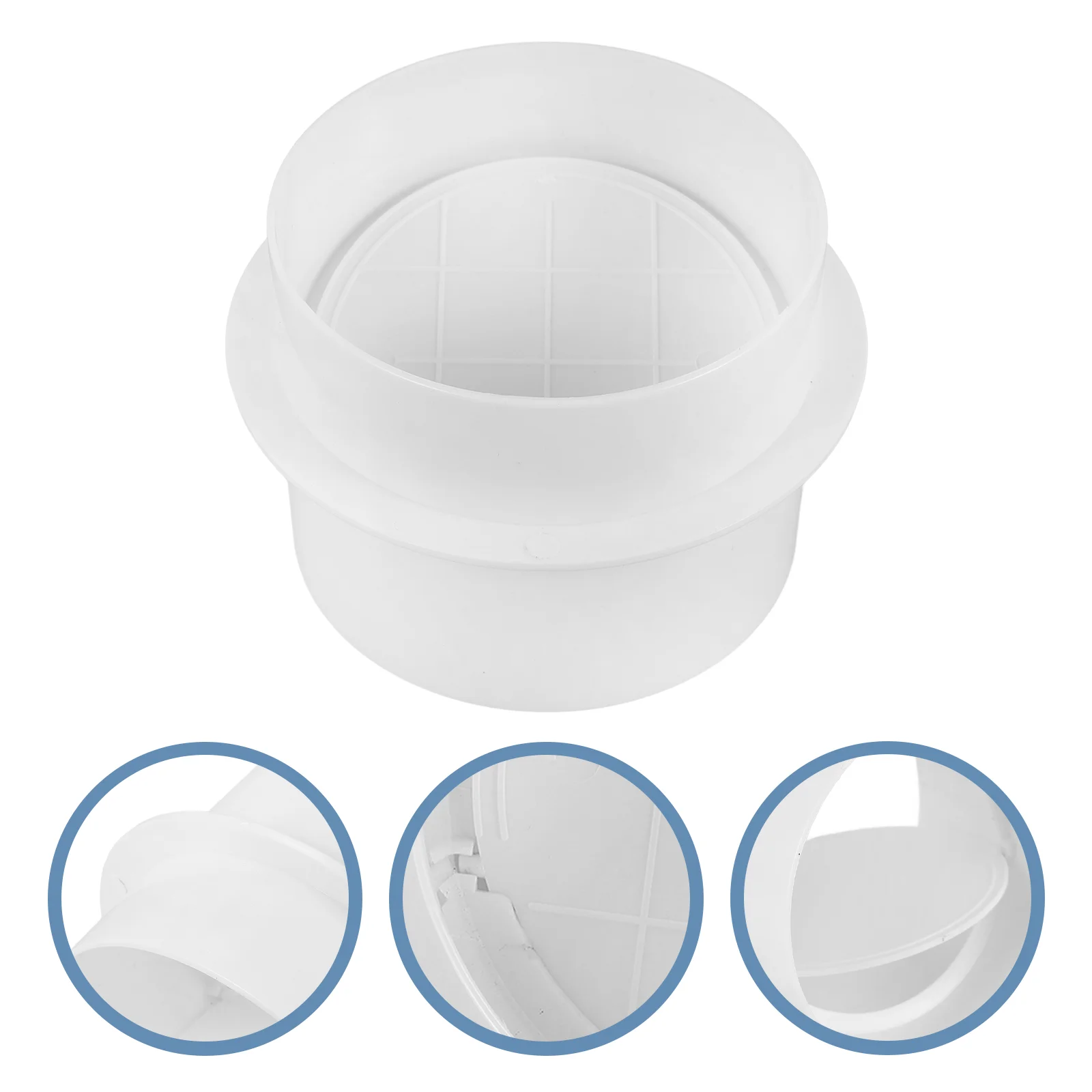 

Check Valve Hard Start Kit for Air Conditioner Preventer Pipeline Connector Dryer Duct White Plastic