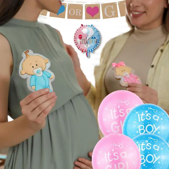 A Nemek Feltárása Party Kellékek Nemi Tárolás Buli Készlet Fiú Vagy Lány Ballon - Image 5