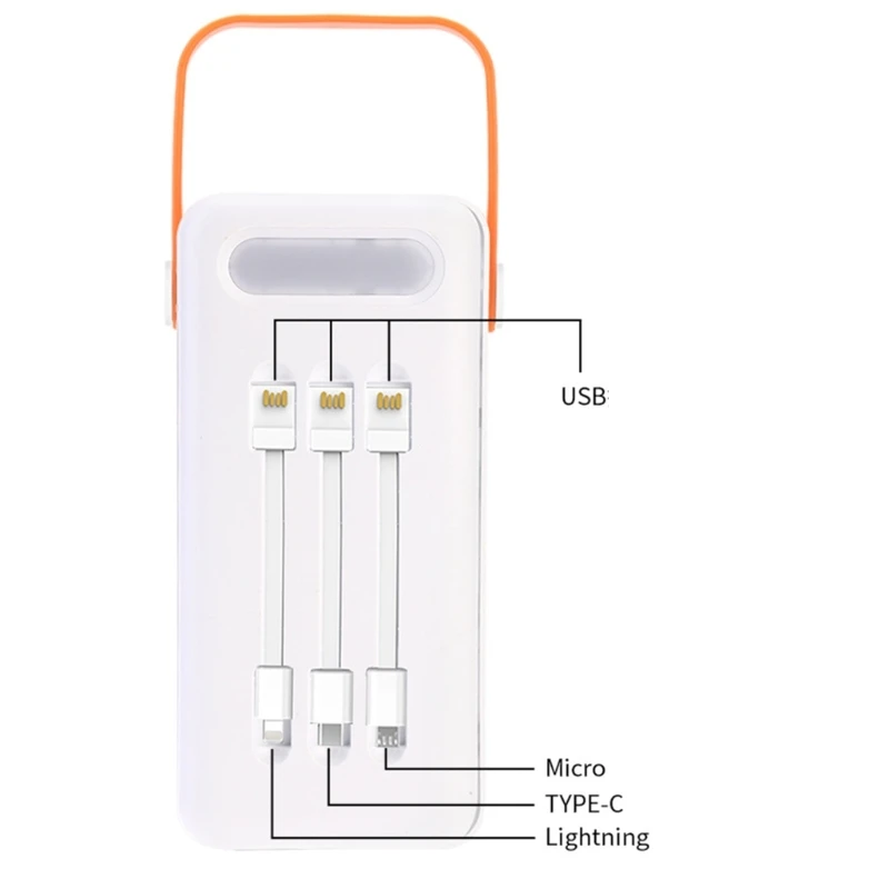 DIY 35-Slot 18650 Battery Power Bank Housing Case Only(no battery) with LED Flashlight Function for Outdoor Adventures