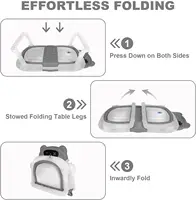 Foldable Baby Bath Tub with Cushion and Thermometer Set