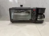 Kitchen appliances 600ml coffee cup frying pan 9L Toaster Oven Multifunction breakfast machine 3 in 1 Breakfast sandwich maker 4