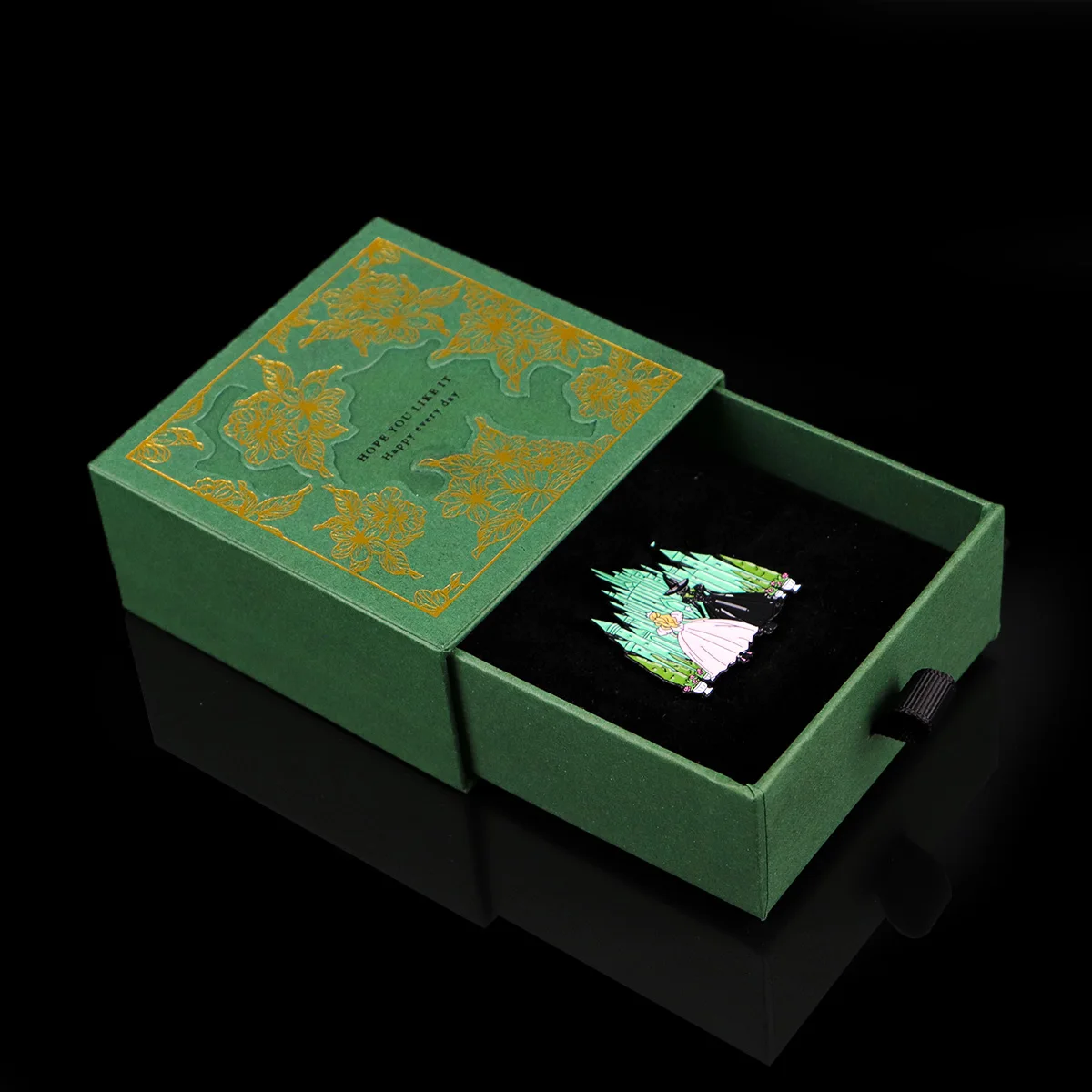 악마의 마녀 에나멜 핀 서랍 상자 공주 영화 피규어 배지 브로치 여성 남성 컬렉션 선물 보석함