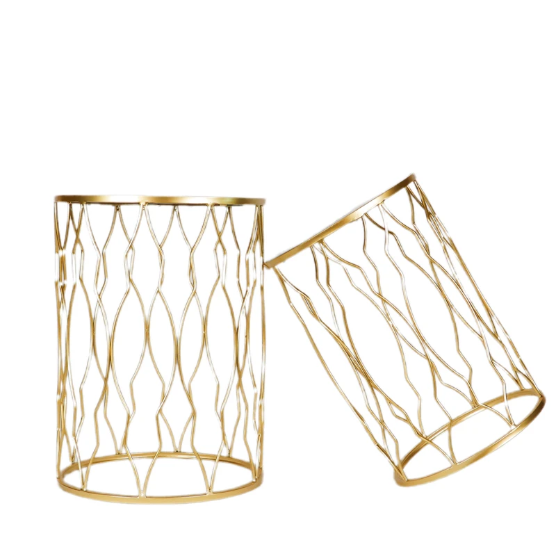 Nordic Style Coffee Tables Set Of 2 With Mirror Top Tray Rattan Modern Iron Ending Decor Set Tables