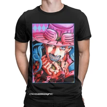 Camiseta de JoJo Bizarre Adventure para hombre, ropa de Jjba de Manga, divertida, de cuello redondo, de talla grande