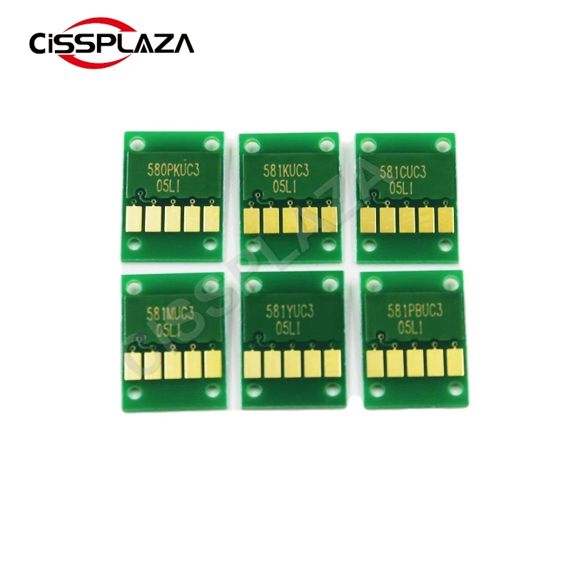 CISSPLAZA PGI-580 CLI-581 Ink Cartridge chip For Canon PIXMA ts705 TR7550 TR8550 TS6150 TS8150 TS9150 TS9155 PGI580 CLI581