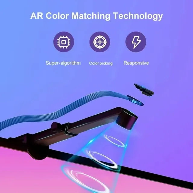 PC/TV LED rétro-éclairage RGBIC LED bande lumineuse avec capteur de sélection de couleur App contrôle synchronisation de la musique lumière RGB intelligente pour l'atmosphère de jeu 6