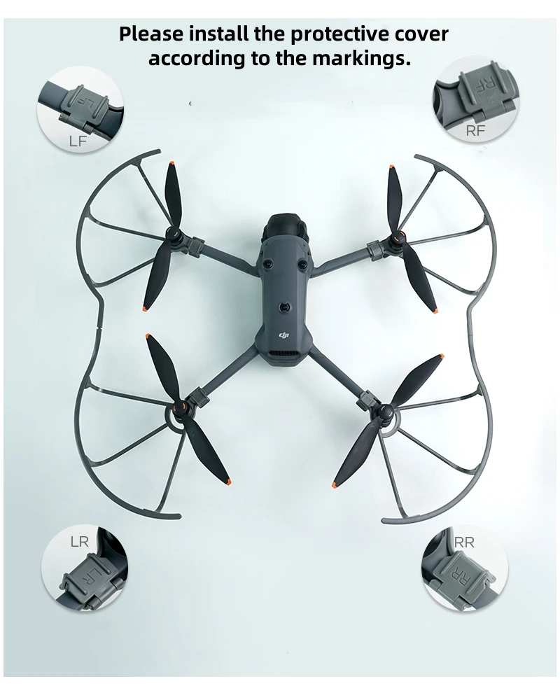 Lot de 4 Protections d'Hélice Anti-Collision pour DJI Mavic 4 Pro