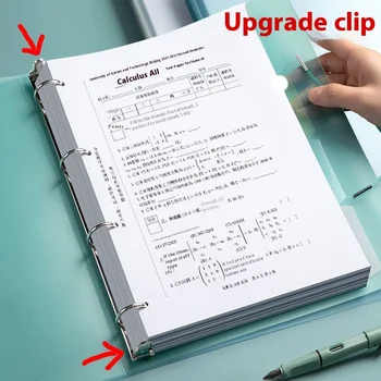 NESSUNO Raccoglitore perforato A4 a quattro fori Cartella a 4 fori Libro dati Archiviazione Libro Clip Shell Inserto Borsa Clip per rilegatura in carta Note da ufficio