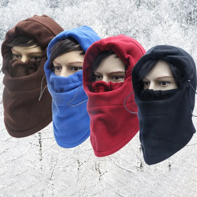 1PC Winter Outdoor Masked Headcover Multi Functional Integrated Cycling Dustproof and Cold Proof Sports Hat